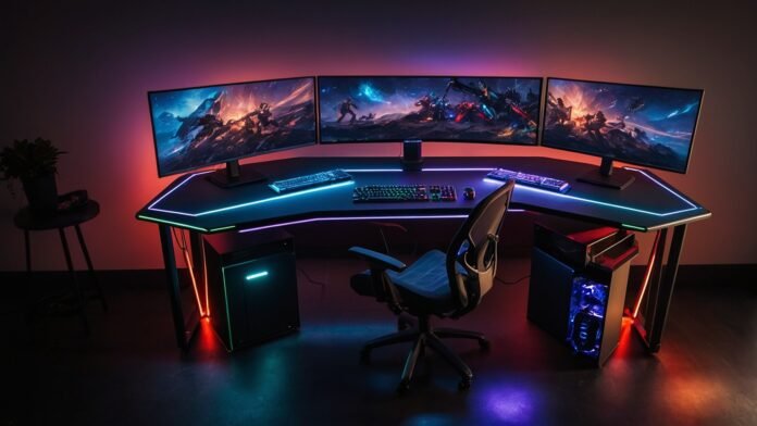 Gaming Desk Setup