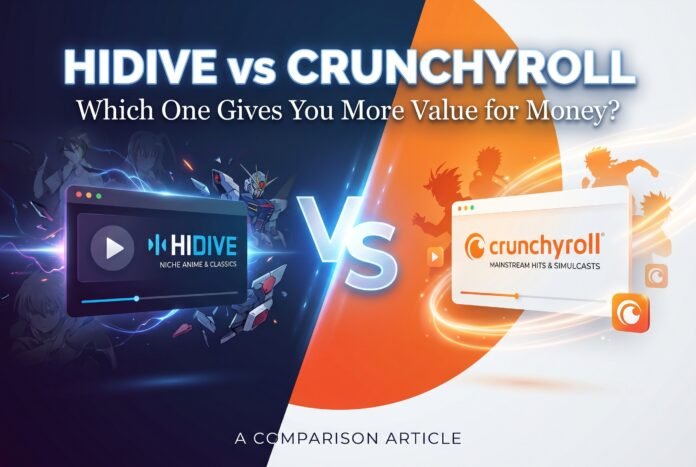 HIDIVE vs Crunchyroll Which One Gives You More Value for Money