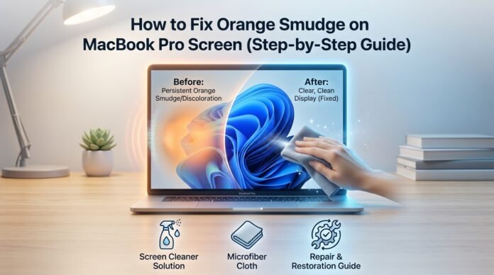 How to Fix Orange Smudge on MacBook Pro Screen (Step-by-Step Guide)