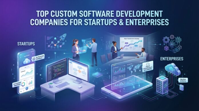 Top Custom Software Development Companies for Startups & Enterprises Top Custom Software Development Companies for Startups & Enterprises